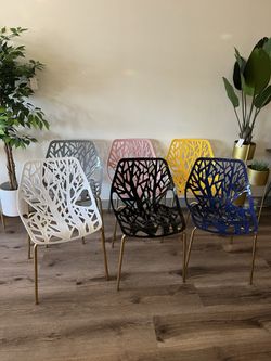 Modern Gold Birch Dining Chairs Pick A Color