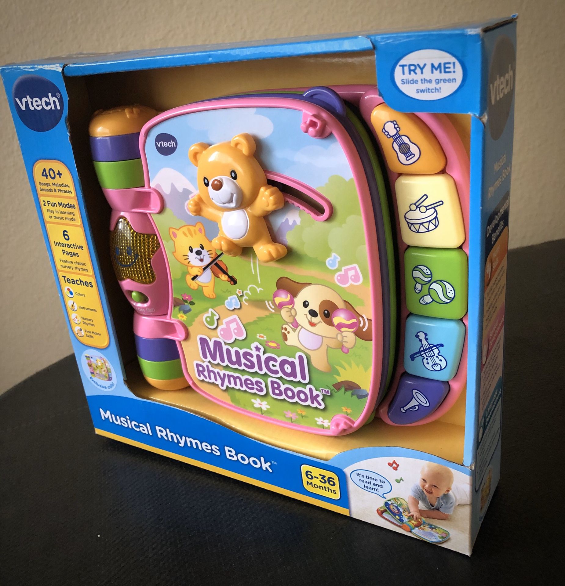 Baby Toy - VTech Musical Rhymes Book, Pink