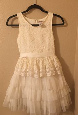 Beige dress for kids