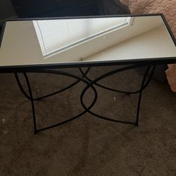 Mirrored End Table 