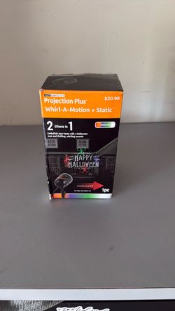 LED Light Show Projection Plus Whirl-A-Motion Halloween Projector