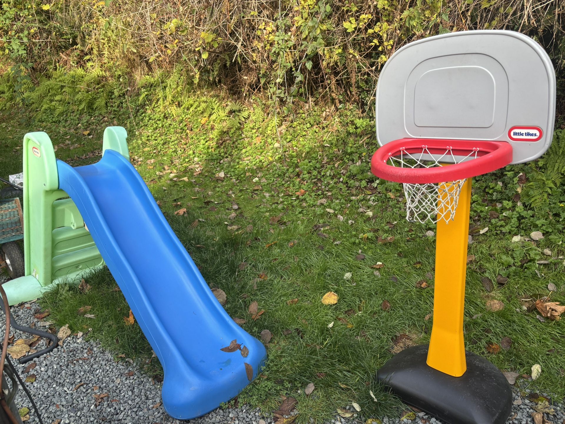 Little Tikes Slide And Basketball Hoop