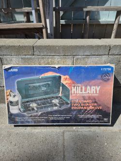Unused Vintage Sears Hillary 2-Burner Propane Camp Stove w/ Box – $90 OBO