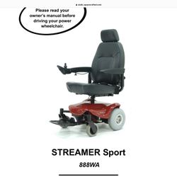 Electric Chair Streamer Sport Model 888 WA