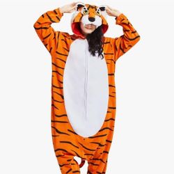 Cosplay One-Piece Pajamas Women Man Teens TIGER