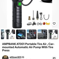 Brand new AMPBANK AT001 portable battery pack. Still in original packaging. Has a digital display and buttons for operation. Comes with a light featur
