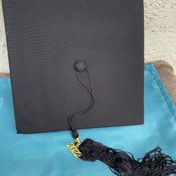 Halloween Black Graduation Cap & Tassel W/ 2023 Charm 