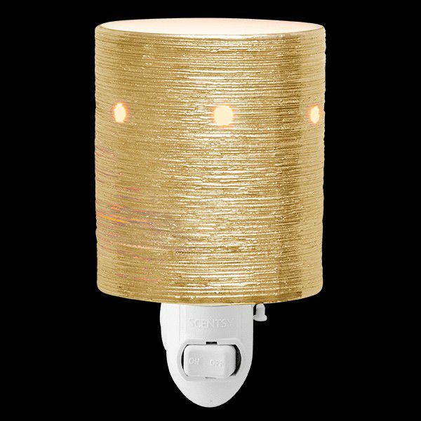 SCENTSY Etched Core Mini Warmer - GOLD