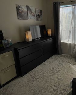 Black IKEA Dresser 6 Drawer