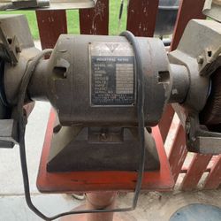 Bench Grinder On Super Heavy Duty Stand. 