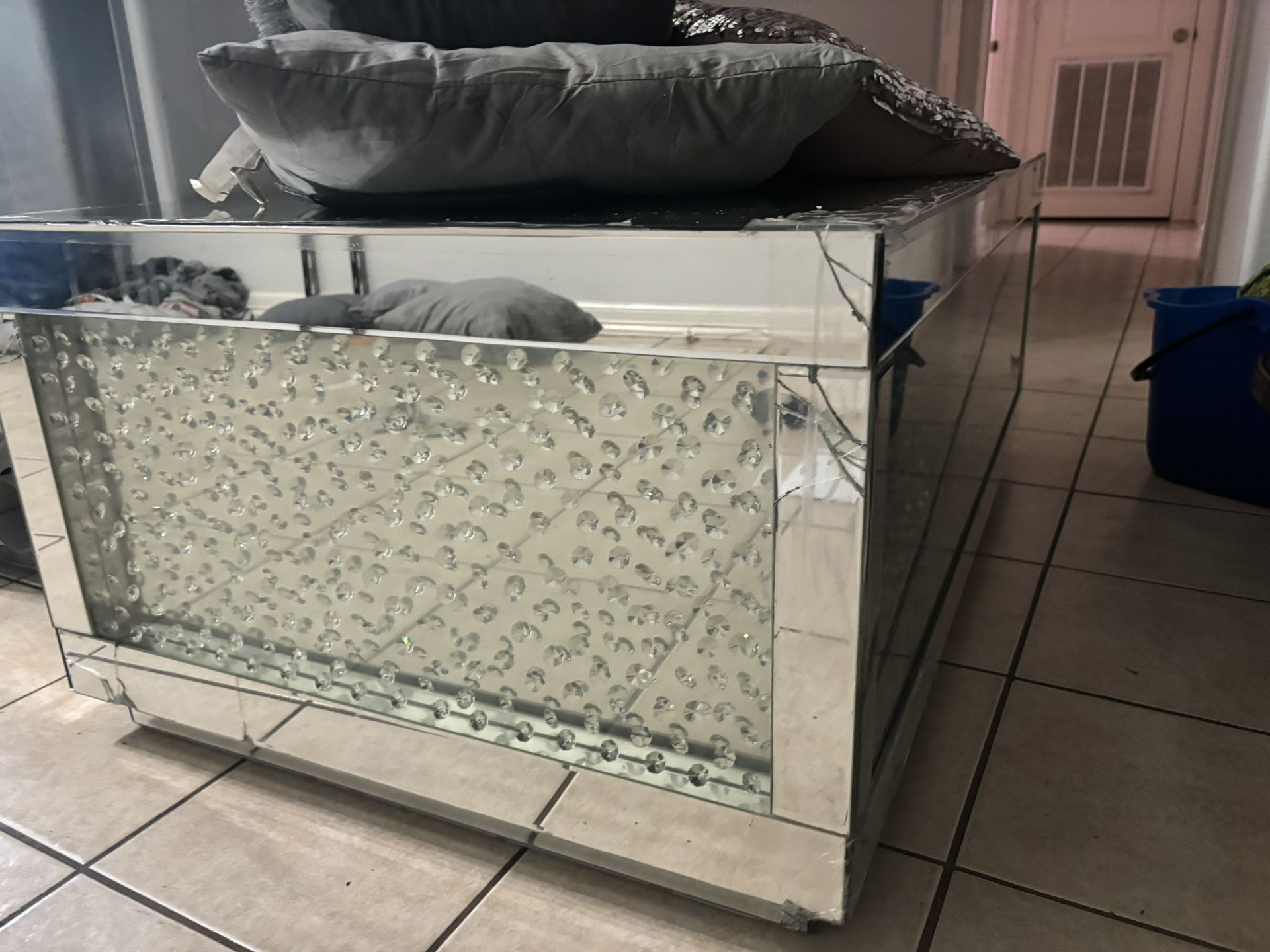 Diamond Mirror Coffee Table
