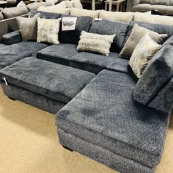 Stylish Stunning Nice Double Chaise Sectional