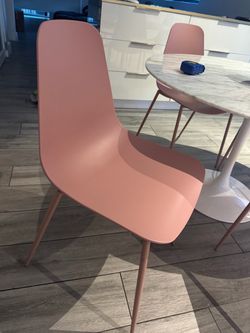 4 Article Chairs Pink and like new