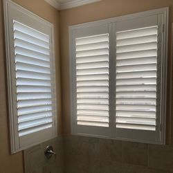 Window Shutters, Sliding Door Shutters, French Door Shutters, Closet Shutters. Persianas de Madera. Servicing All Southern California. 951-573-2560