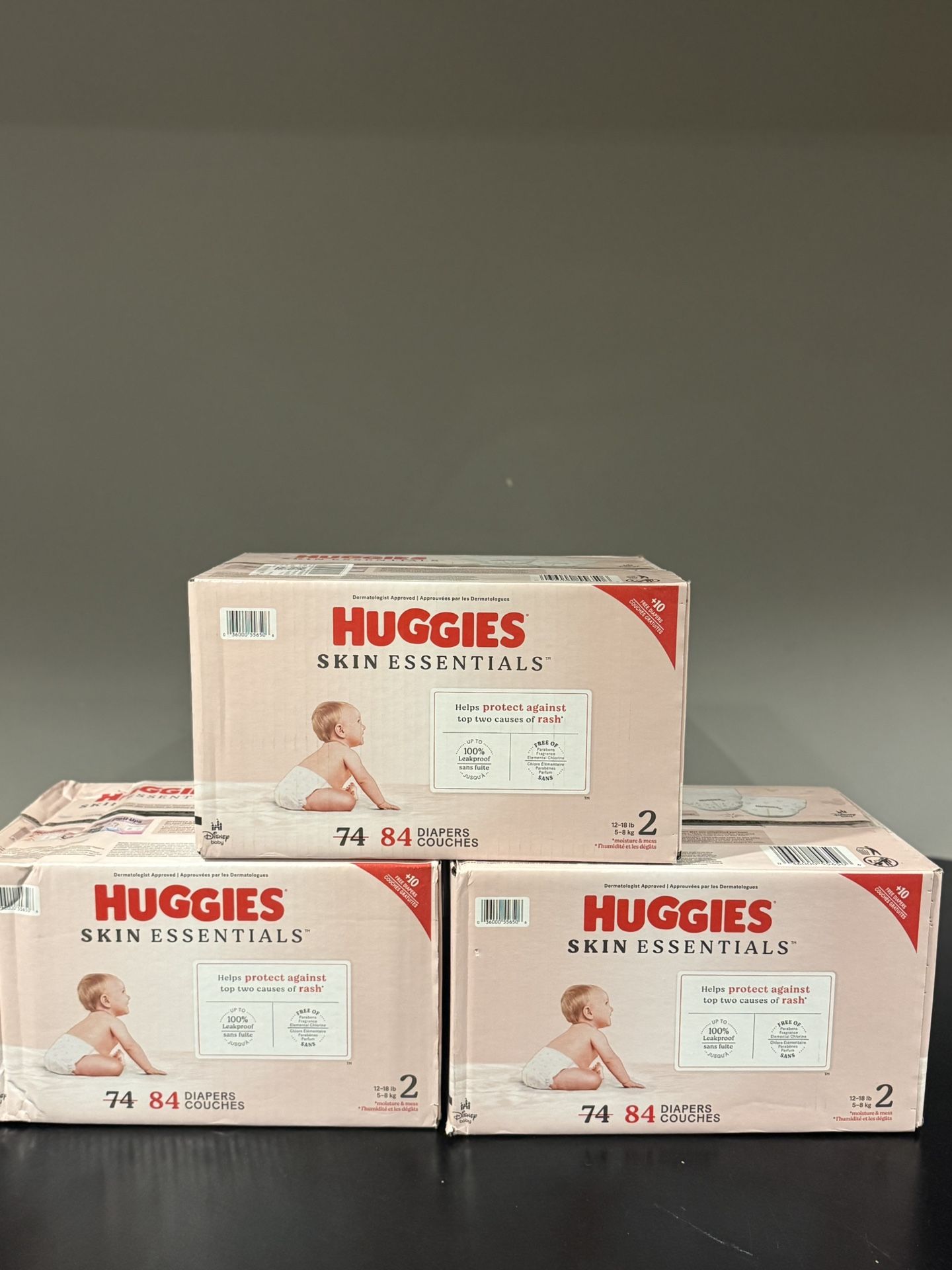 Huggies Skin Essentials Baby Diapers, Size 2 (12-18 lbs), 84 Ct