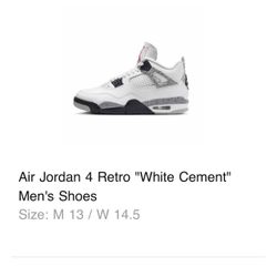 Jordan 4 White Cement 