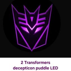 2 Transformers Decepticon LED Puddle Projector Door Lights For Acura/ Honda See 2nd Pic For Models They Fit