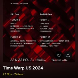 Time Warp Tickets