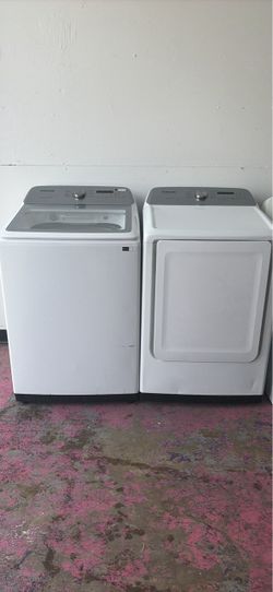 Washer and electric dryer