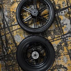 Harley OEM Slotted 6 Spoke Mag Wheels 16/21 For Dyna/Sportster/FXR