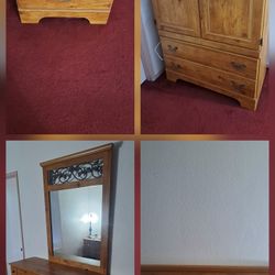 Wooden Bedroom Furniture Set