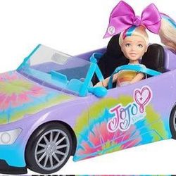 JoJo Siwa California Cruiser Doll Car Rainbow Tie-Dye Fits Two Fashions Dolls
