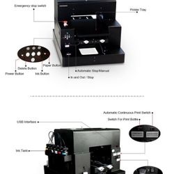A3 DTG & DTF Printer Multifunction Printing Machine Automatic Flatbed Printer for T-Shirts, Hoodies, Pants, Hats, Shoes, etc