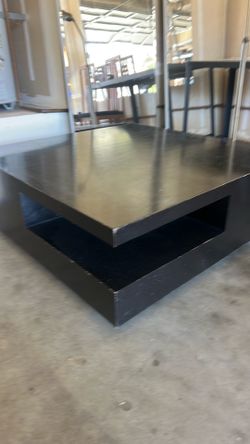 FREE - large black wood coffee table