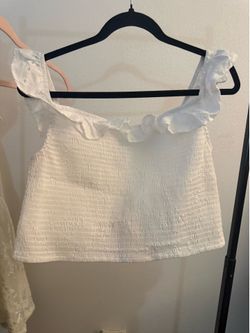 wild fable off the shoulder crop top