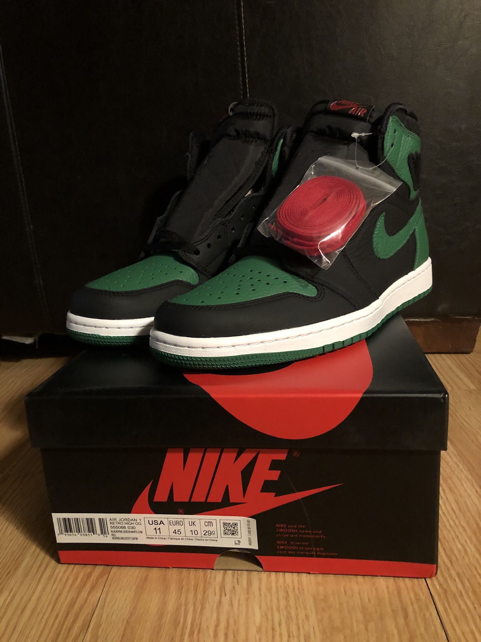 Air Jordan Pine Green 1’s