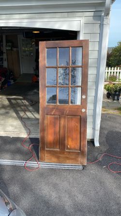 Free Solid Wood 32” X 80” Exterior Door