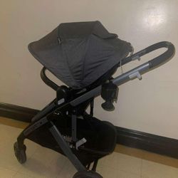 Evenflo Pivot Suite Modular Travel System with LiteMax Infant Car Seat. Key Features: Versatile Modes: Offers 6 modes of use, including infant car sea