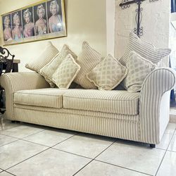 3 Piece Sofa Set With Pillows- Sofa- Loveseat- Ottoman- Chair