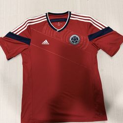 2014 Authentic Adidas World Cup Columbia Away Soccer Jersey Size Large