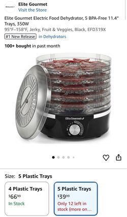 Elite gourmet food dehydrator