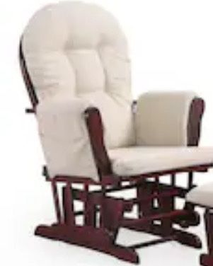 Ivory Glider Chair Cherry Wood