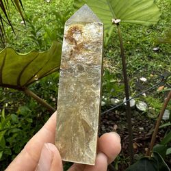 Golden Mica Crystal Tower From Brazil