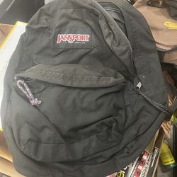 Vintage Original JanSport Black Backpack USA 90s