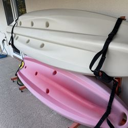 2 Kayaks And Rad Stand