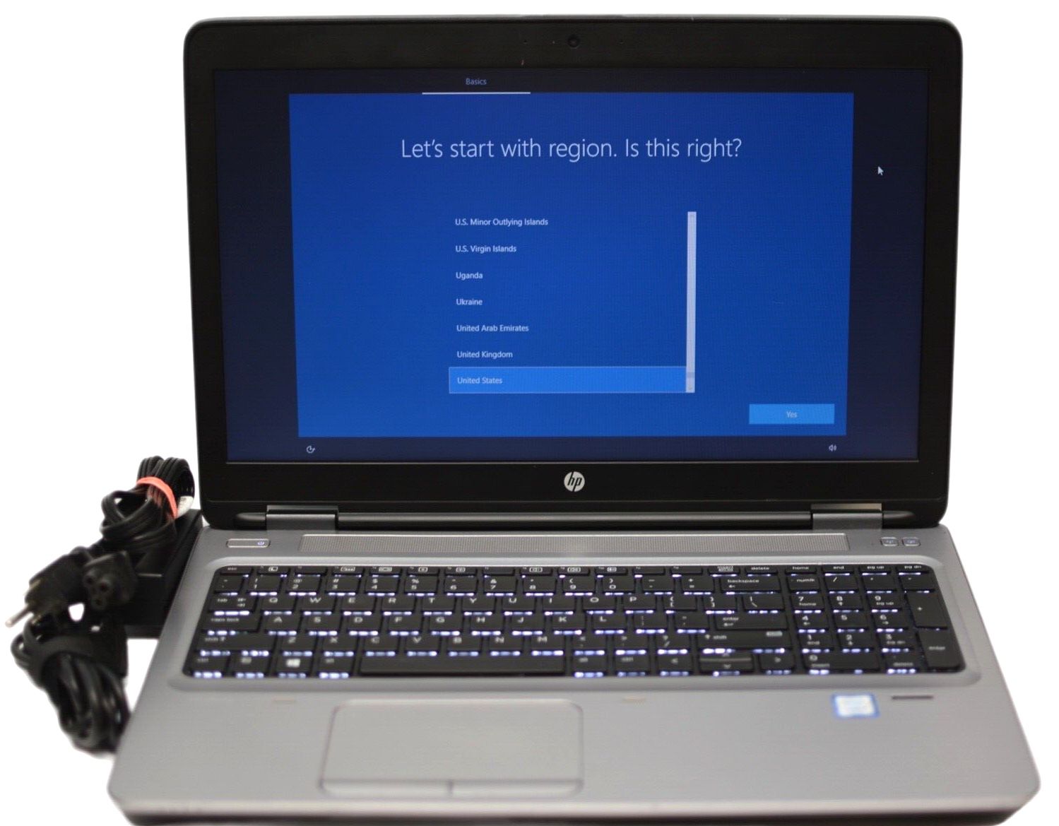 HP Probook 15.6" Laptop - Intel Core i7-7600U 2.80GHz, 250GB, 16GB RAM, Win10Pro - GOOD LAPTOP! Works WELL!