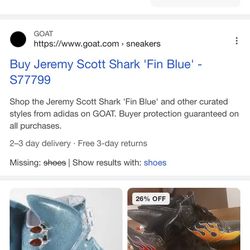 Jeremy Scott Shark Fin Sneakers