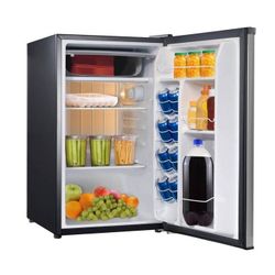 4.3 cu.ft  refrigerator And Freezer stainless steel
