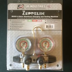 JB Industries 25233.0 4-Valve Bore Aluminum Zeppelin Manifold, 3/8 by JB Industries