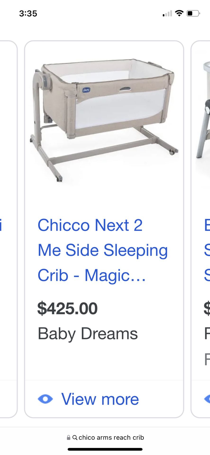 Chico Next To Me Side Crib 