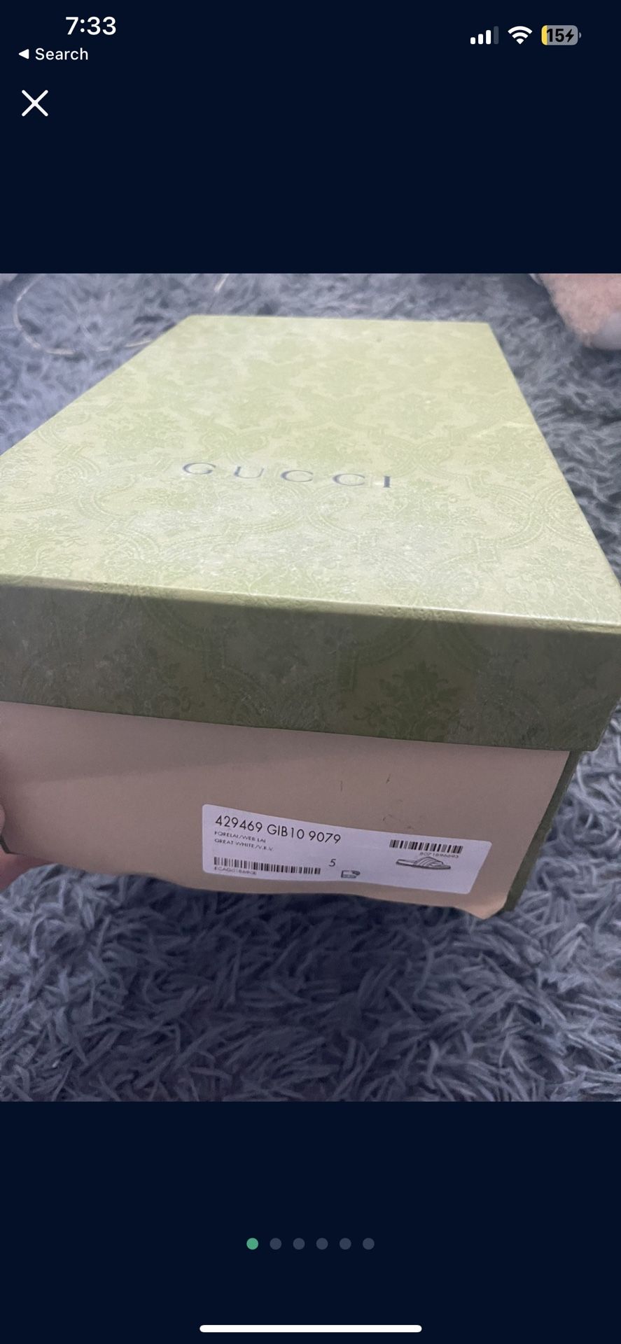 GUCCI Web Slide Sandles BRAND NEW