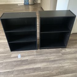 Two piece bookshelves make a offer