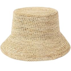 Bucket hat Outdoor Shade Straw hat Foldable for Women Men UPF 50+