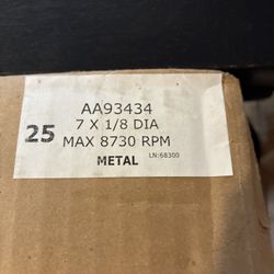 25-Pack 7” Metal Cutting Wheels – NEW (Heavy Duty)