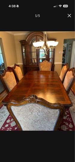 Dining room table and chairs