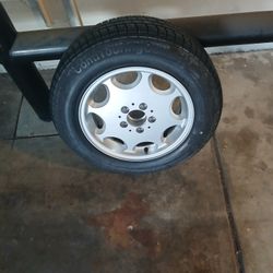 Mercedes Stock Alum. Rim & Tire